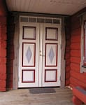 Målade dörrmönster
